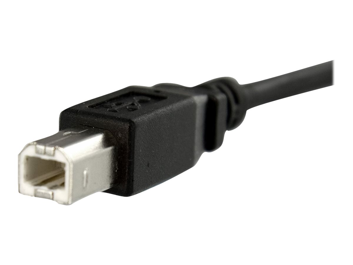 StarTech.com 90cm USB B auf B Blendenmontage Kabel - Bu/St - USB Verlängerungskabel - Einbaubuchsen Kabel Verlängerung - USB-Kabel - USB Typ B (M)zu USB Typ B (W) - USB 2.0 - 90 cm - geformt - Schwarz