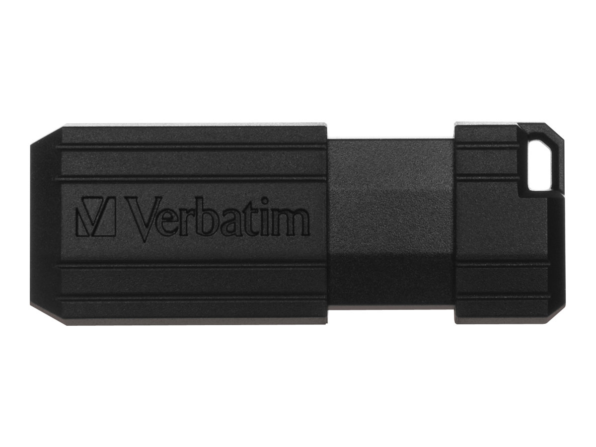 Verbatim PinStripe USB Drive - USB-Flash-Laufwerk64 GB - USB 2.0 - Schwarz