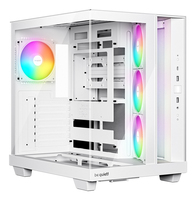 Be Quiet! Light Base 500 LX - Midi-Tower - ATX - Seitenteil mit Fenster (Glas)keine Spannungsversorgung (ATX / PS/2) - weiß - USB/Audio
