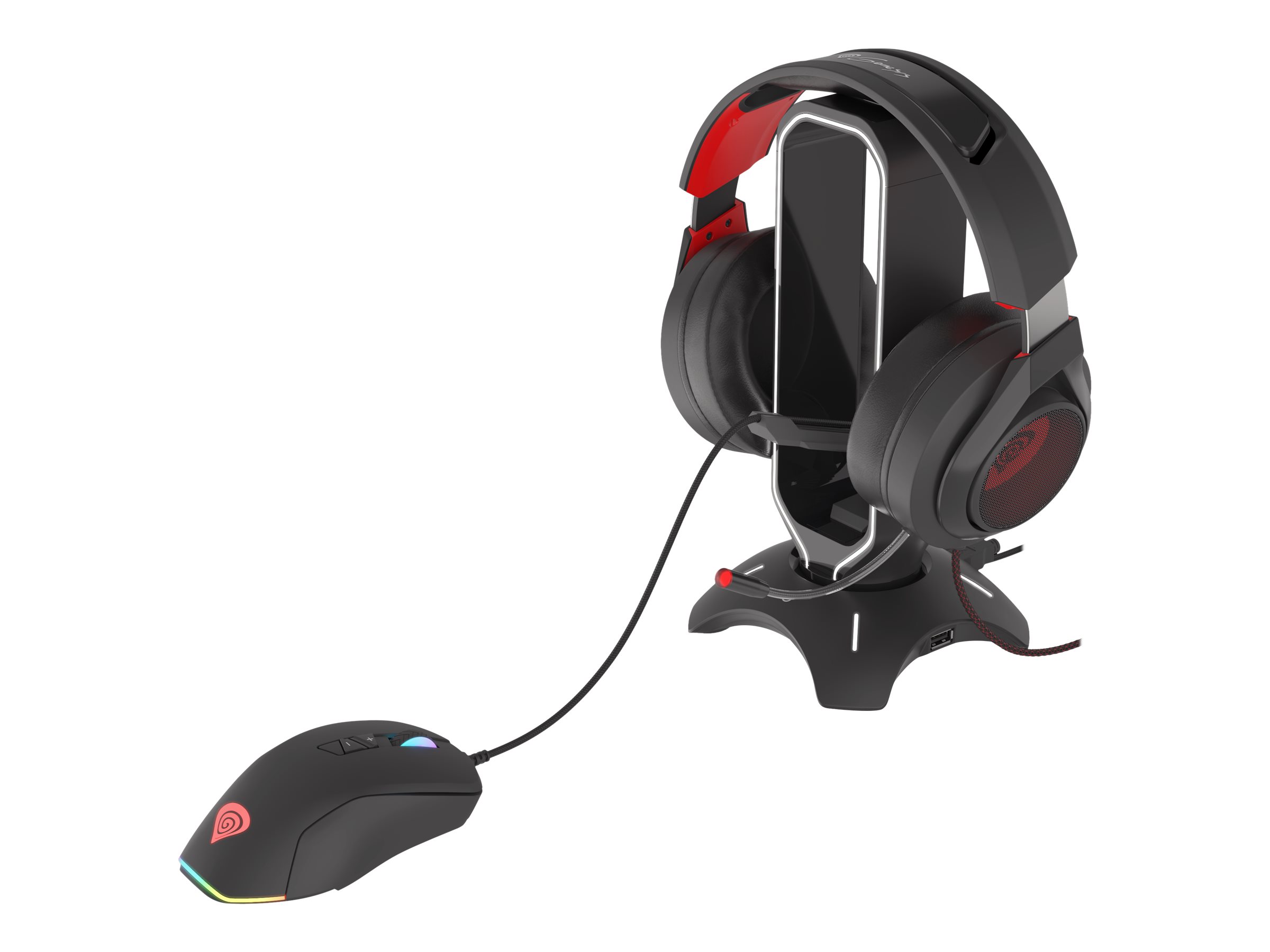 natec Genesis Vanad 500 - Hub - 2 x USB 2.0 - Desktopp