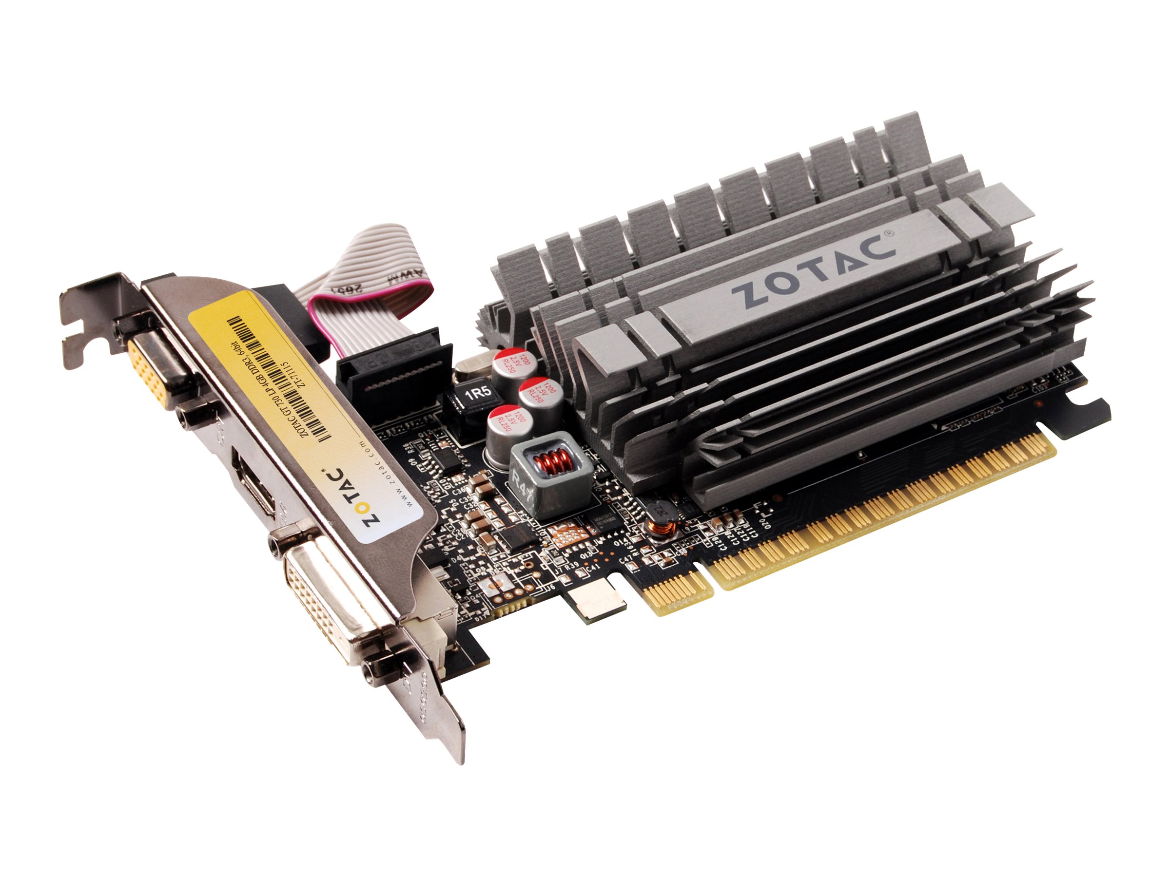 ZOTAC GeForce GT 730 - Grafikkarte - GF GT 7304 GB DDR3 - PCIe 2.0 x16 Low-Profile - DVI - D-Sub - HDMI - ohne Lüfter