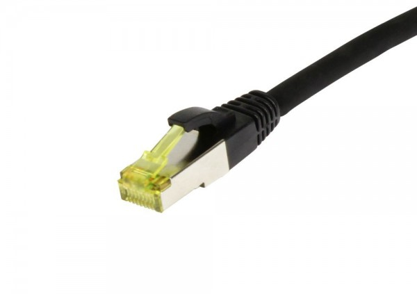 Synergy 21 S217620, 3 m, Cat6e, S/FTP (S-STP), RJ-45, RJ-45, Schwarzußerst flexibler TPE/LSZH Außenmantel (ultraflex)  • Kabeltyp: CAT7 Rohkabel TPE/LSZH - Flame retardant - Halogenfrei - Low smoke -