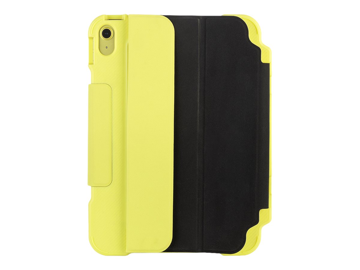 TUCANO Alunno - Flip-Hülle für Tablet - widerstandsfähig - recycelter Kunststoff, Thermoplastisches Polyurethan (TPU)transparentes Polycarbonat - Gelb - für Apple 10.9-inch iPad Wi-Fi + Cellular