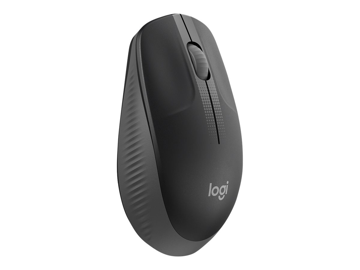 Logitech M190 - Maus - optisch - 3 Tasten - kabellos - kabelloser Empfänger (USB)holzkohlefarben