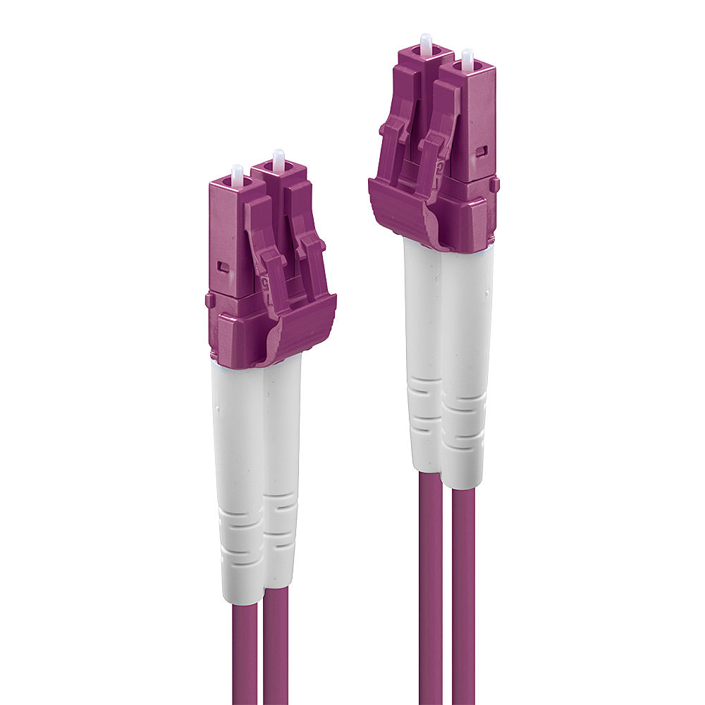 Lindy Patch-Kabel - LC Multi-Mode (M) zu LC Multi-Mode (M)2 m - 2 m - Glasfaser - Duplex - 50/125 Mikrometer - OM4 - halogenfrei - lila