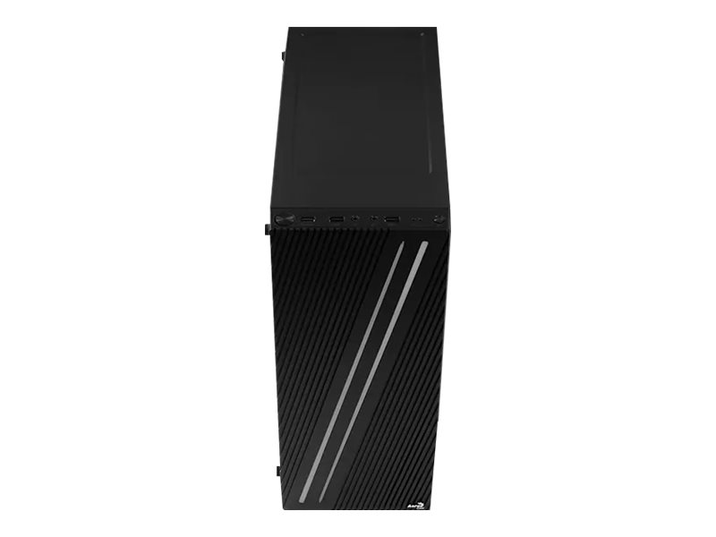 AEROCOOL ADVANCED TECHNOLOGIES AeroCool Streak - Tower - ATX - Seitenteil mit Fenster (Acryl)keine Spannungsversorgung (ATX) - Schwarz - USB/Audio