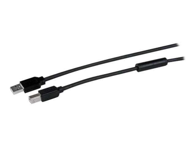StarTech.com 15m aktives USB 2.0 A auf B Kabel - Stecker/Stecker - USB Druckerkabel 1x USB A / 1x USB B - Schwarz - USB-Kabel - USB Typ B (M)zu USB (M) - USB 2.0 - 15 m - aktiv - Schwarz - für P/N: IC