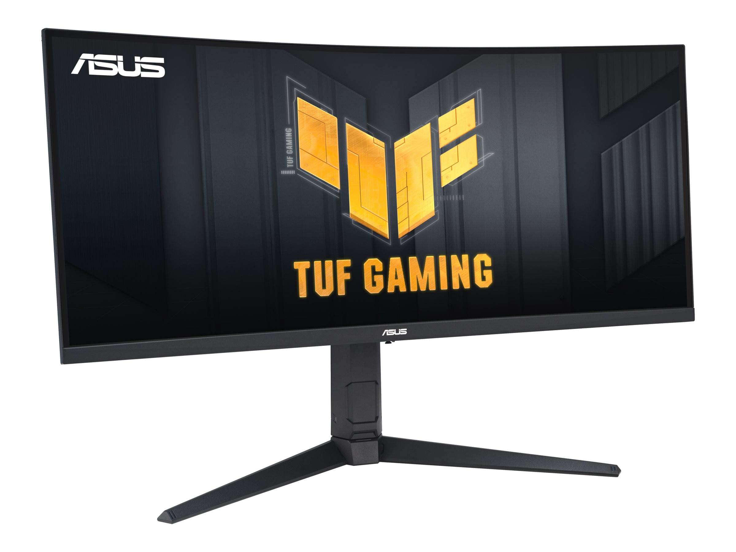 ASUS TUF Gaming VG34VQEL1A - LED-Monitor - Gaming - gebogen - 86.36 cm (34")3440 x 1440 UWQHD @ 100 Hz - VA - 300 cd/m² - 3000:1 - HDR10 - 1 ms - 2xHDMI - DisplayPort - Lautsprecher - Schwarz