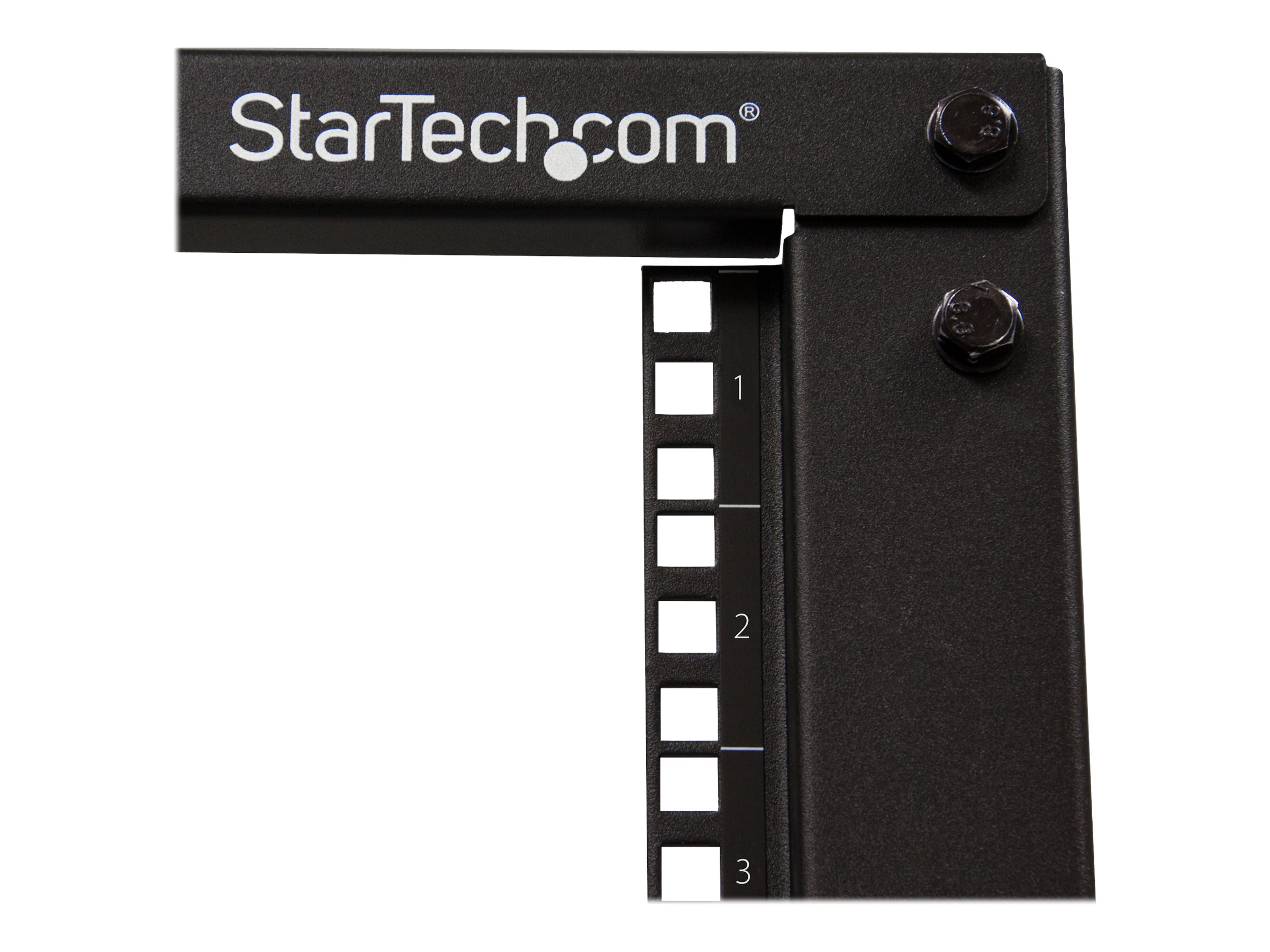 StarTech.com 19-Zoll Serverschrank - 18HE Laborgestell - Tiefenverstellbar 56 bis 102 cm, Tragfähigkeit 544kg - Dell PowerEdge HP ProLiant ThinkServer (4POSTRACK18U)Schrank offener Rahmen - 4 Pfosten
