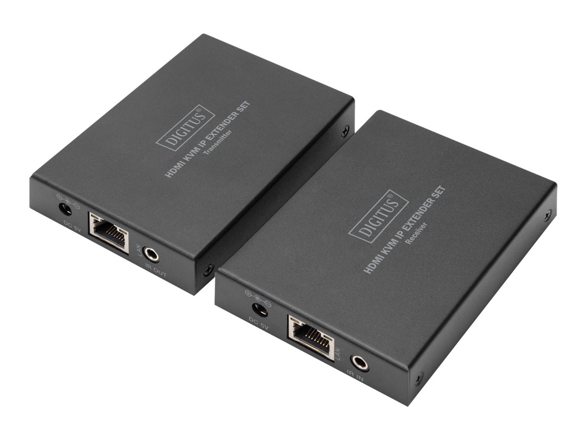DIGITUS HDMI KVM IP Extender SetHDMI - über CAT 5e/6/6a/7 - bis zu 150 m