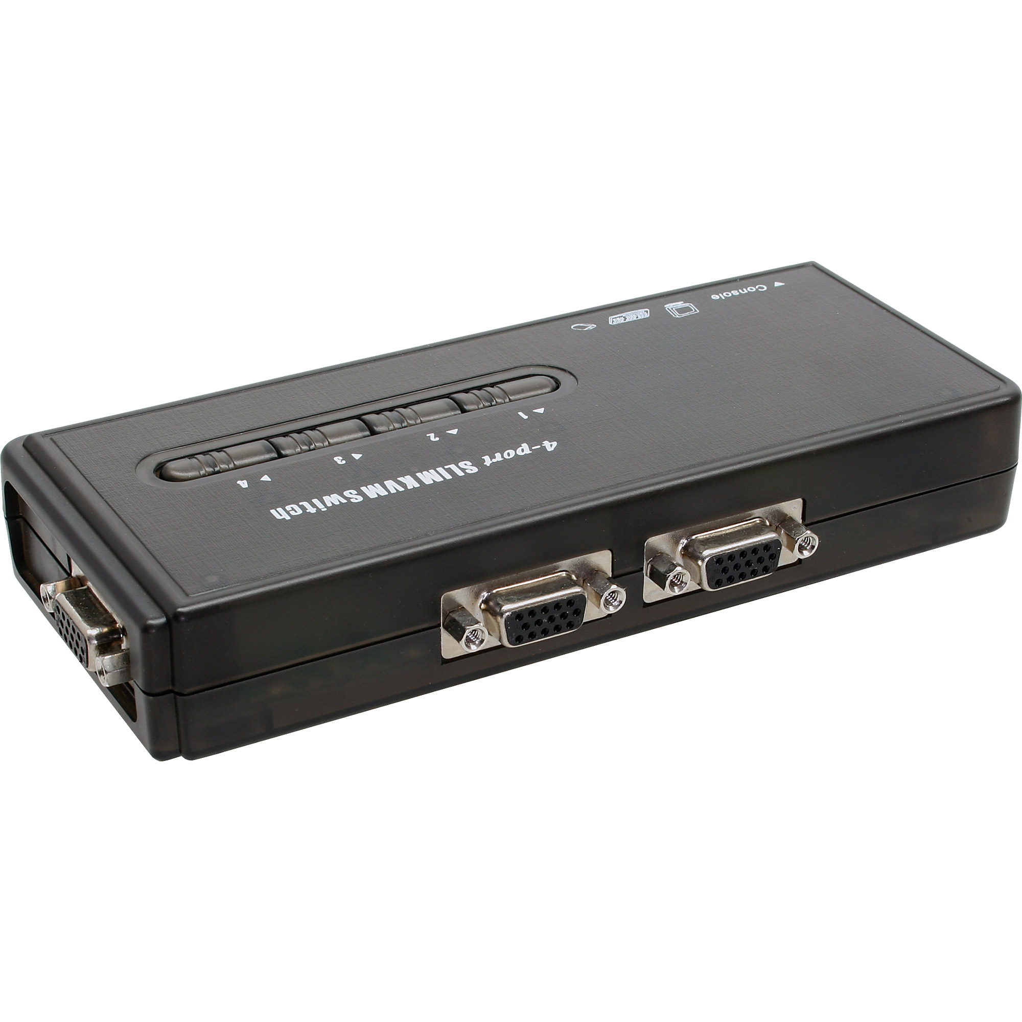 InLine KVM Switch - 4-fach - USBBenutzer - Desktop