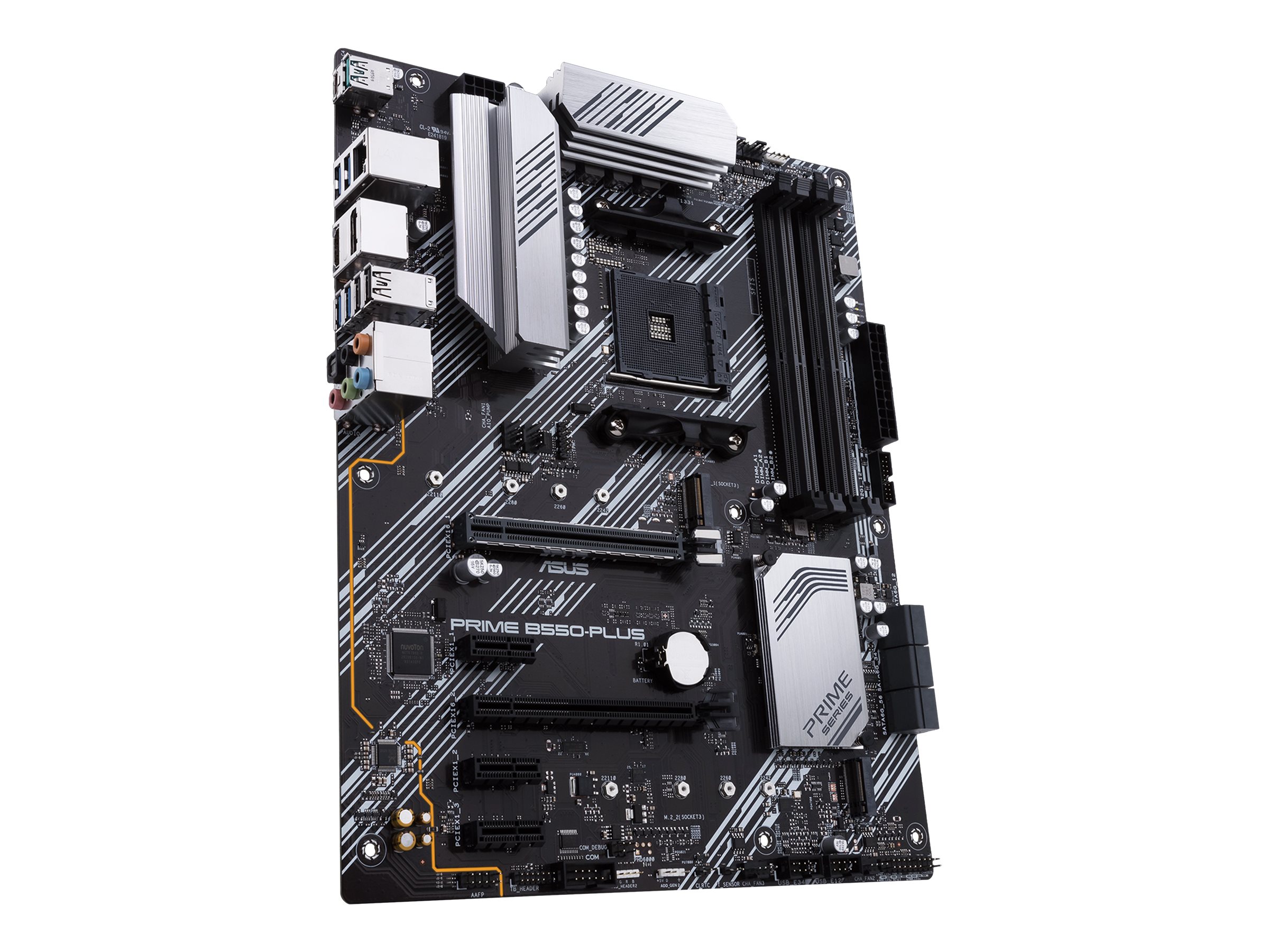 ASUS PRIME B550-PLUS - Motherboard - ATX - Socket AM4 - AMD B550 Chipsatz - USB-C Gen2, USB 3.2 Gen 1, USB 3.2 Gen 2 - Gigabit LAN - Onboard-Grafik (CPU erforderlich)HD Audio (8-Kanal)