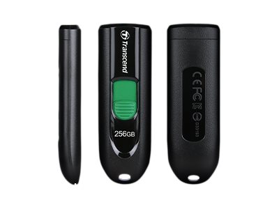 Transcend JetFlash 790C - USB-Flash-Laufwerk256 GB - USB-C 3.2 Gen 1 - Schwarz