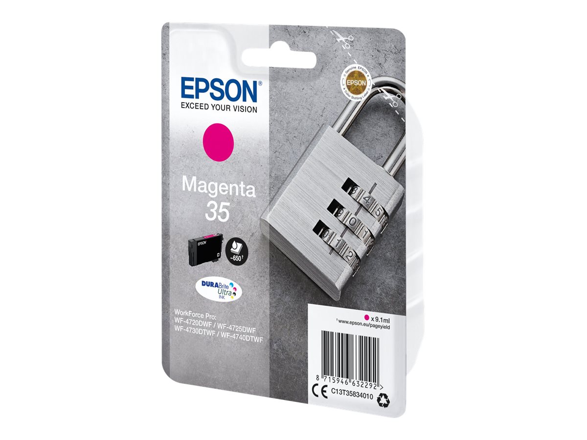 Epson 35 - 9.1 ml - Magenta - original - BlisterverpackungTintenpatrone - für WorkForce Pro WF-4720 - WF-4720DWF - WF-4725DWF - WF-4730 - WF-4730DTWF - WF-4740 - WF-4740DTWF