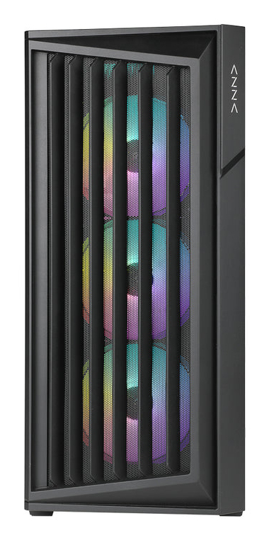 AZZA Torrent, Midi Tower, PC, Schwarz, ATX, ITX, micro ATX, Gaming, Blau, Grün, Orange2,5 " - Lüfter - USB Typ C