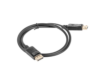 Lanberg DisplayPort-Kabel - DisplayPort (M)eingerastet zu DisplayPort (M) eingerastet - DisplayPort 1.2 - 300 V - 1 m - 4K Unterstützung - Schwarz