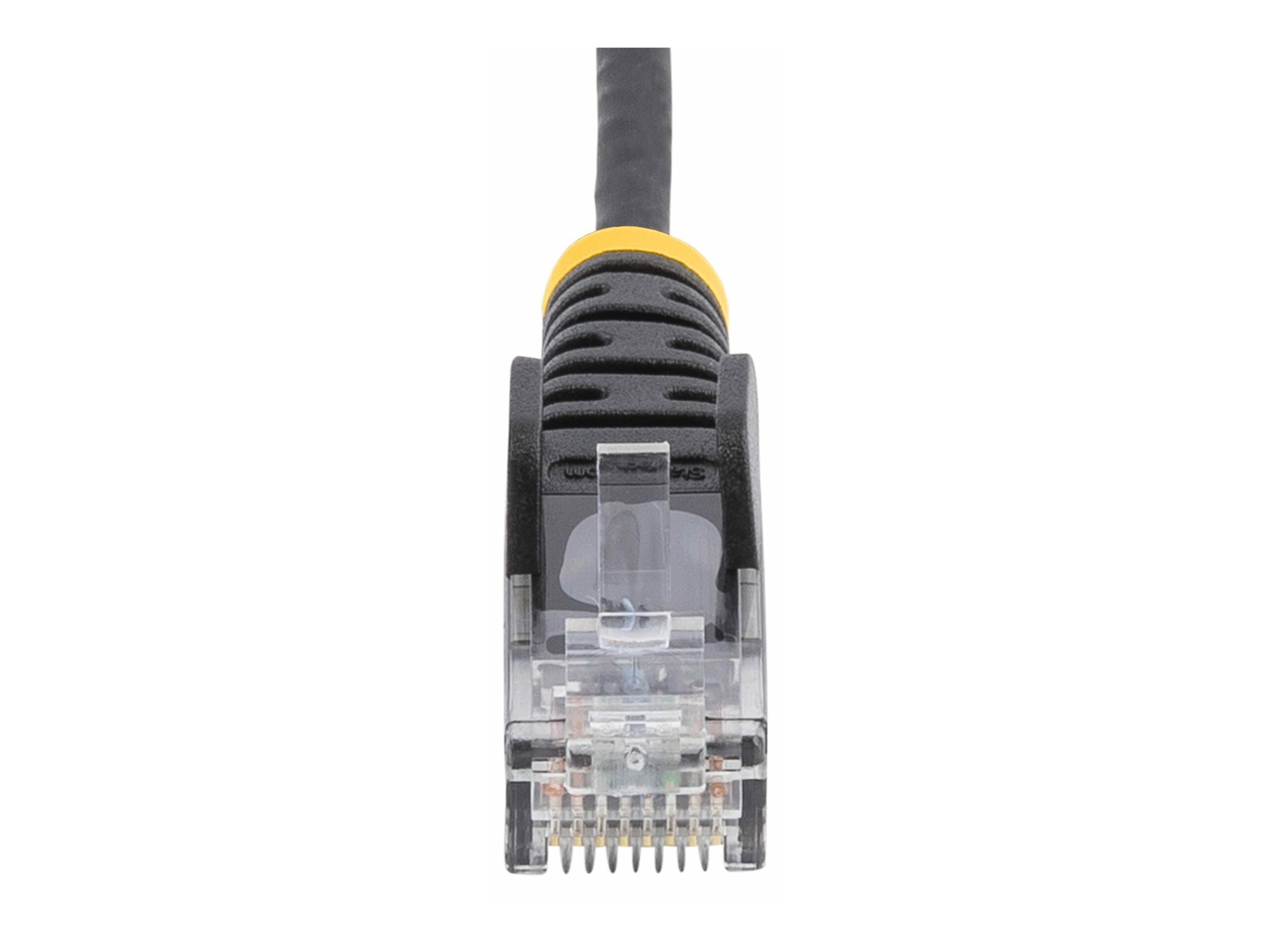 StarTech.com 10m Black Slim CAT6 Ethernet Cable, Snagless, 28AWG, LSZH - Patch-Kabel - RJ-45 (M)zu RJ-45 (M) - 10 m - 3.6 mm - UTP - CAT 5/5e/6 - IEEE 802.3bt - halogenfrei - ohne Haken - Schwarz