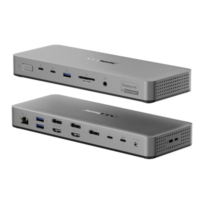 Alogic TB4DU4, Kabelgebunden, Thunderbolt, 3,5 mm, Grau, Schwarz, SD, MicroSD (TransFlash), Aluminium, Acrylnitril-Butadien-Styrol (ABS)