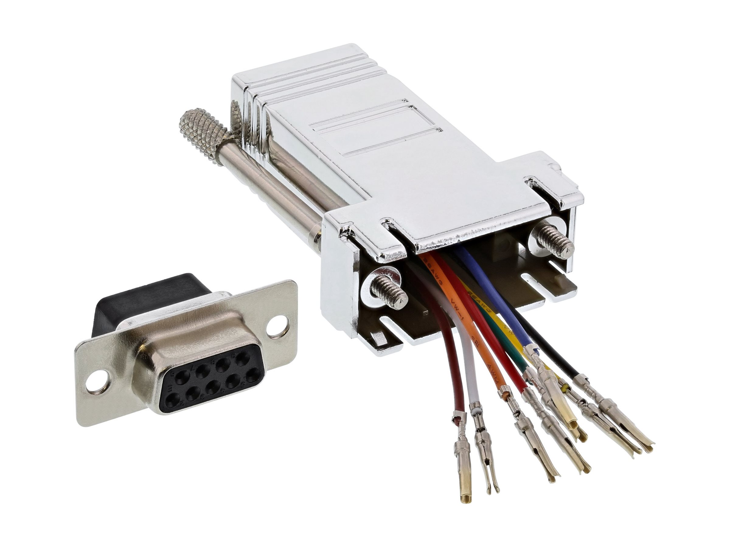 InLine Adapter - 9pol Sub D Buchse an RJ45 Buchse - metallisiertAdapter - 9pol Sub D Buchse an RJ45 Buchse - metallisiert