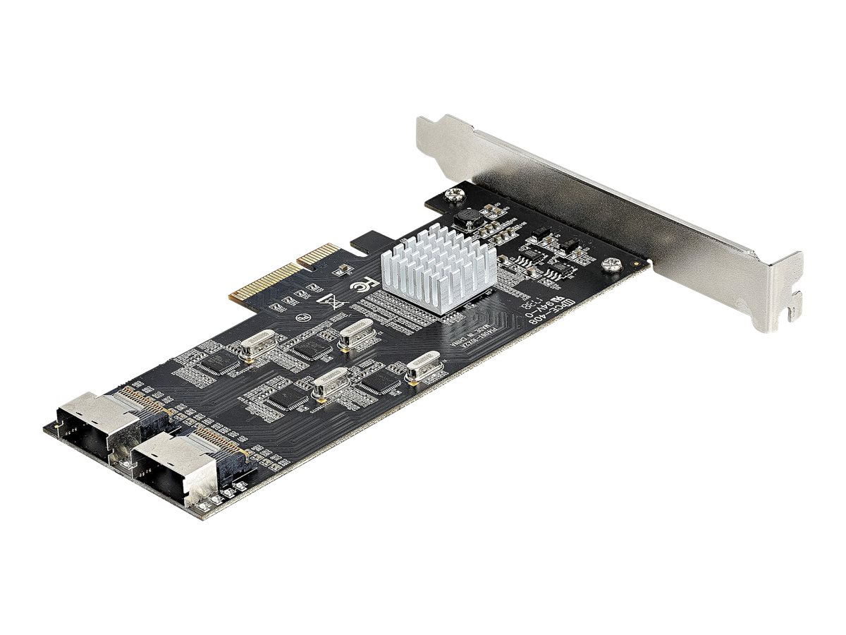 StarTech.com SATA PCIe Controller 8 Port - 6 Gbit/s PCI Express SATA Adapter - SATA PCIe Schnittstellenkarte - PCI-e x4 Gen 2 zu SATA III - SATA HDD/SSD (8P6G-PCIE-SATA-CARD)Speicher-Controller - SATA