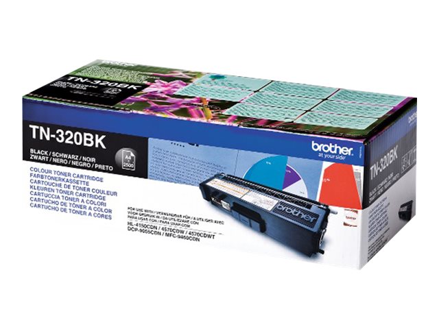 Brother TN320BK - Schwarz - original - Tonerpatronefür Brother DCP-9055CDN - DCP-9270CDN - HL-4140CN - MFC-9465CDN