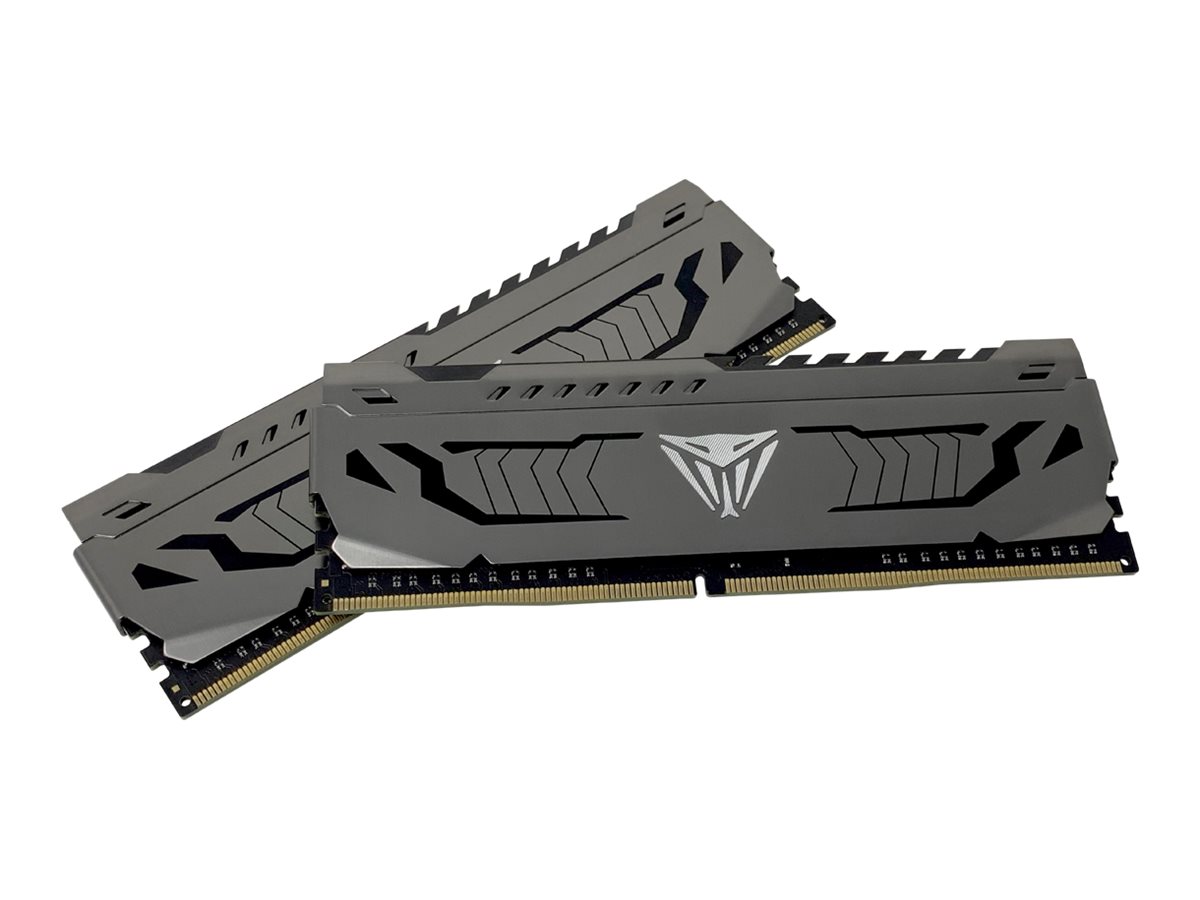 PATRIOT Extreme Performance Viper Steel - DDR4Kit - 16 GB: 2 x 8 GB - DIMM 288-PIN - 3200 MT/s / PC4-25600 - CL16 - 1.35 V - ungepuffert - non-ECC - gunmetal-grau
