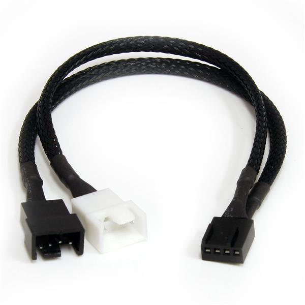 StarTech.com 80x25mm Computer Gehäuselüfter/ PWM Cooling Fan - Lüfter für Computer Gehäuse mit 4-Pin Molex - Gehäuselüfter - 80 mm - Schwarz
