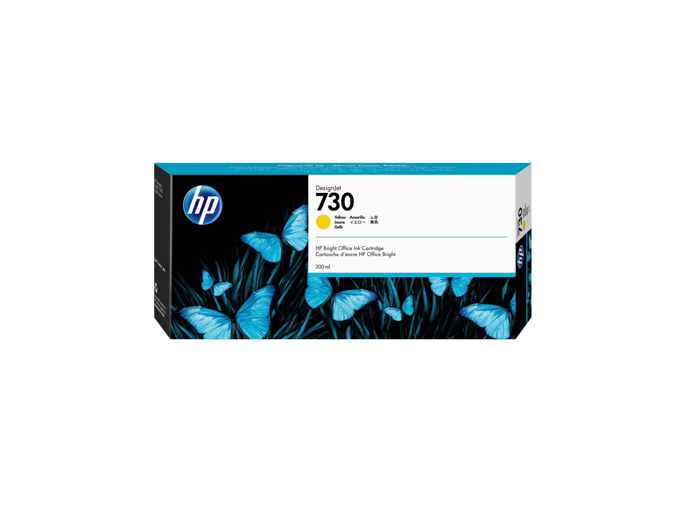 HP 730 - 300 ml - mit hoher Kapazität - Gelboriginal - DesignJet - Tintenpatrone - für DesignJet SD Pro MFP - T1600 - T1600dr - T1700 - T1700dr - T1708 - T1708dr - T2600 - T2600dr