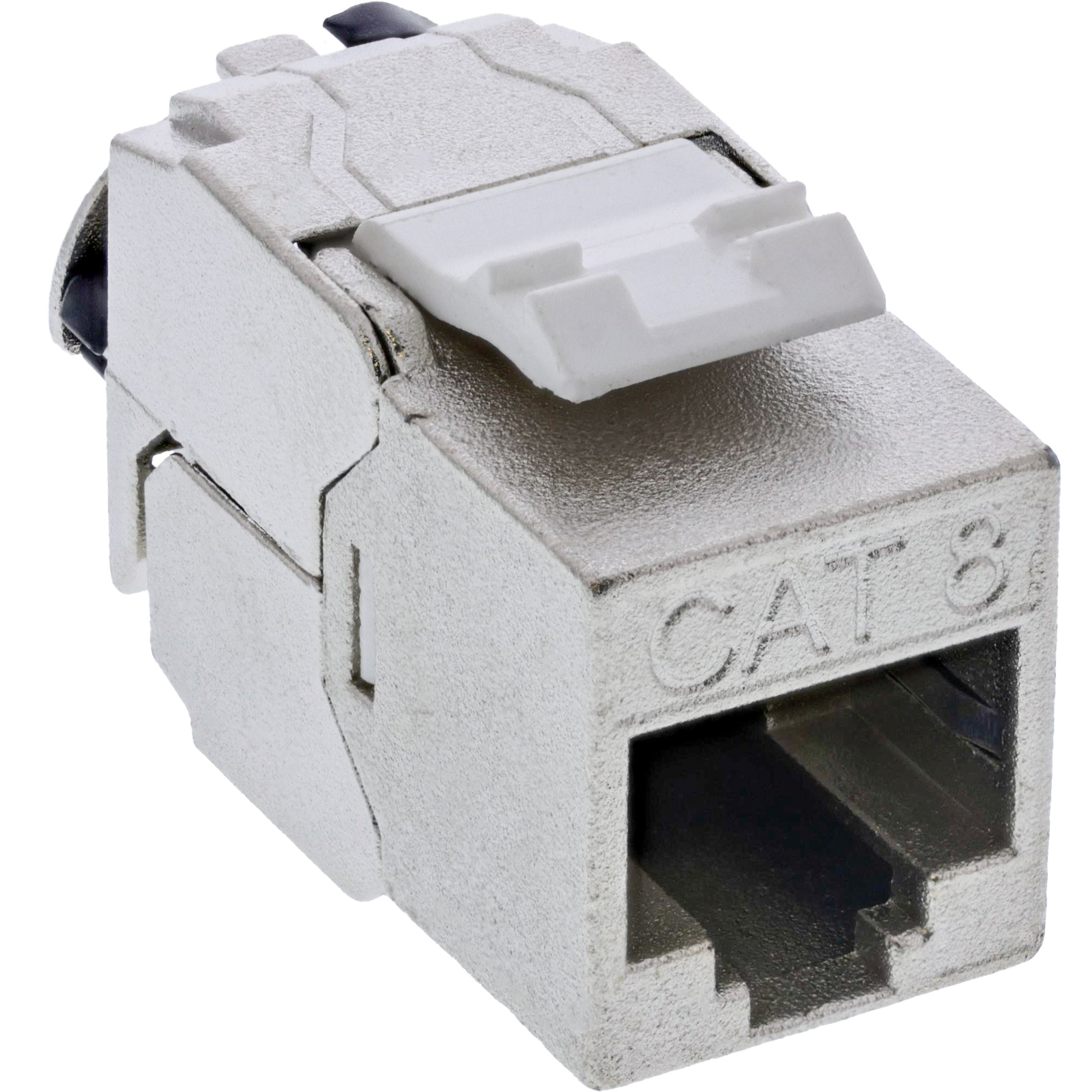 InLine 24er Bulk-Pack Keystone RJ45 Buchse Slim - SNAP-In - Cat.8.1 - integr. Kab.