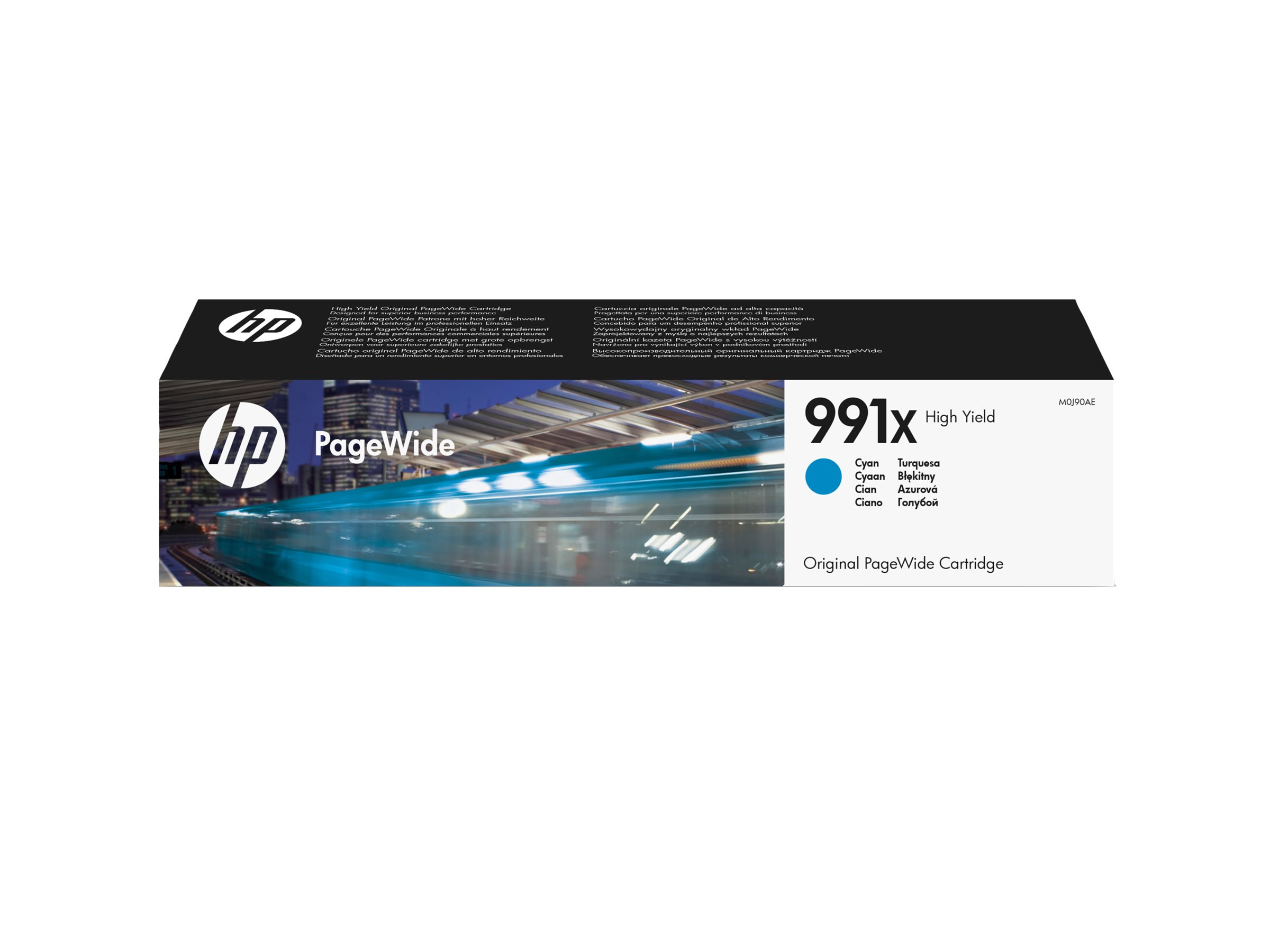 HP 991X - 193 ml - Hohe Ergiebigkeit - Cyan -original - PageWide - Tintenpatrone - für PageWide Color 755; PageWide Managed P77740 - P77760; PageWide Pro 750 - 772 - 777