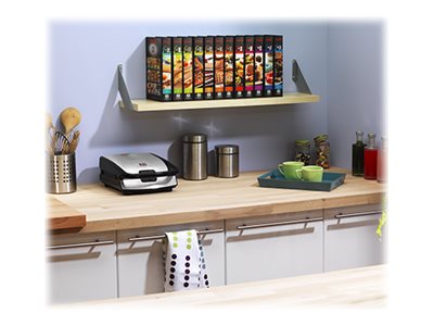 TEFAL Snack Collection Sandwichmaker & Waffeleisen SW852D, Schwarz, Edelstahl, Fertig, 225 x 135 mm, 700 W, Typ C, 203 mmSnack Collection Sandwich- und Waffelmaker SW852D [Kombigerät; inklusive antiha