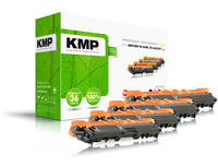 KMP MULTIPACK B-T58V, 2500 Seiten, 2200 Seiten, Schwarz, Cyan, Magenta, Gelb, 4 Stück(e)Tonerkartuschen ersetzen BROTHER TN242BK - TN246C - TN246M - TN246Y