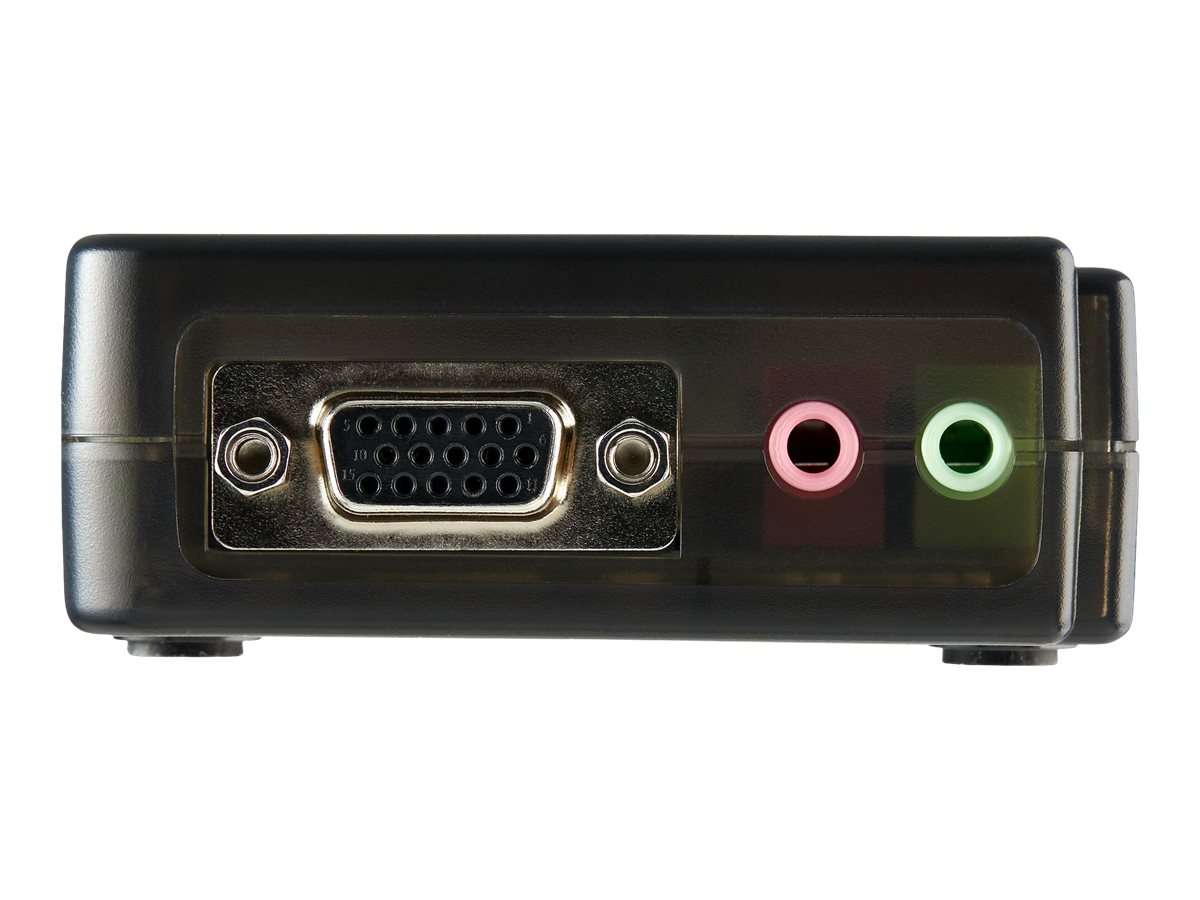 StarTech.com 4 Port VGA / USB KVM Switch inkl.Kabel und Audio - 4-fach VGA Desktop Umschalter - KVM-/Audio-Switch - 4 x KVM/Audio - 1 lokaler Benutzer - Desktop