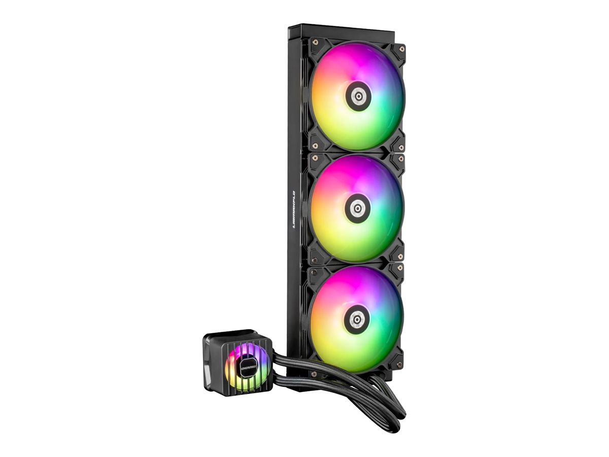 Enermax LIQMAXFLO ELC-LMF420T-ARGB - Prozessor-Flüssigkeitskühlsystem - 38 mm dicker Kühler - Kühlergröße: 420 mm - (für: LGA115x Socket, LGA1200, LGA1366, LGA1700, LGA2011, LGA2011-3 (Square ILM)LGA2