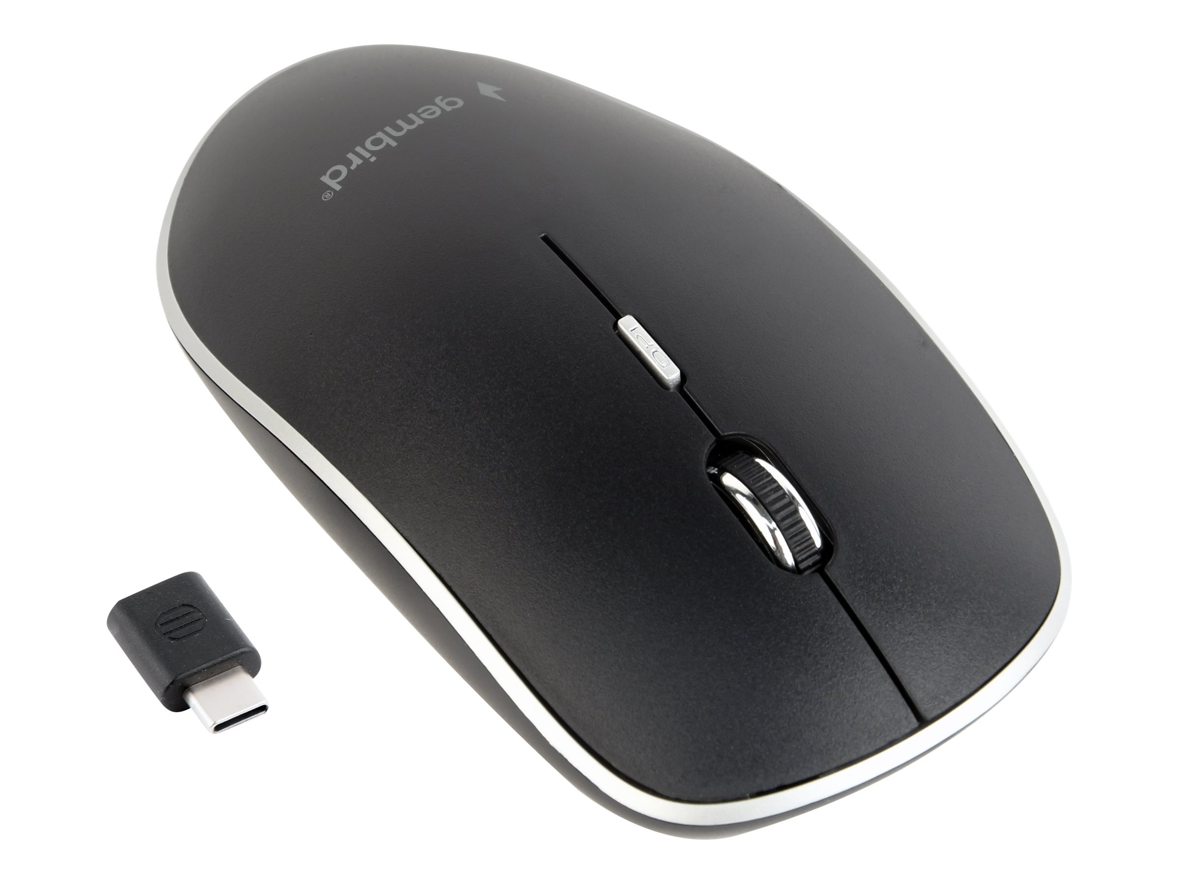 Gembird MUSW-4BSC-01 - Maus - optisch - 4 Tastenkabellos - 2.4 GHz - USB-C Wireless-Empfänger - Schwarz - Blister