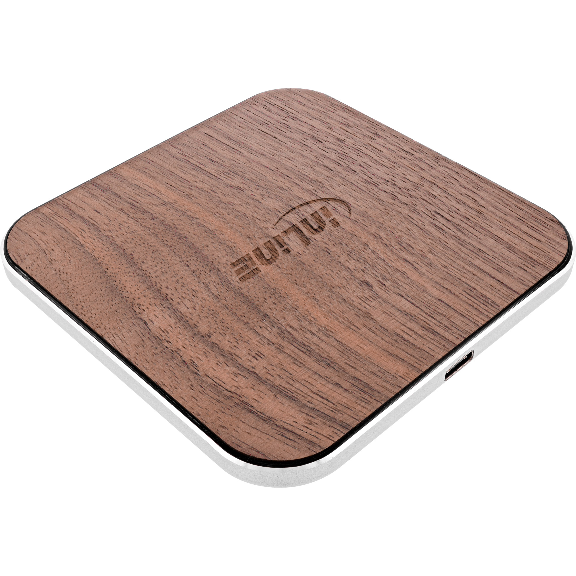 InLine Qi woodcharge - wireless fast charger - 5/7,5/10W/15W - USB-CUSB-C - 15 Watt - 2 A