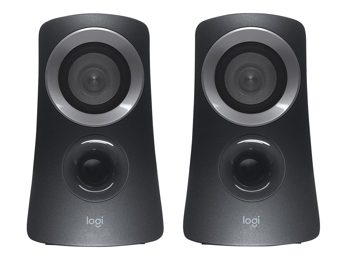 Logitech Z-313 - Lautsprechersystem - für PC - 2.1-Kanal - 25 Watt (Gesamt)Z313 2.1 Lautsprecher-System mit Subwoofer - 50 Watt Spitzenleistung - 3.5 mm Eingang - Kopfhörerbuchse - Bedienelemente am S