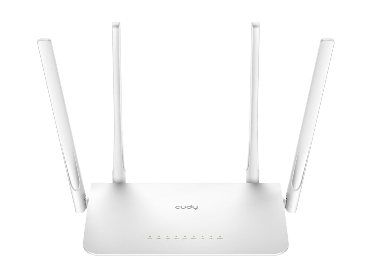 CUDY WR1300 - 3.0 - Wireless Router - Netz 4-Port-Switch1GbE - Wi-Fi 5 - Dual-Band - wandmontierbar