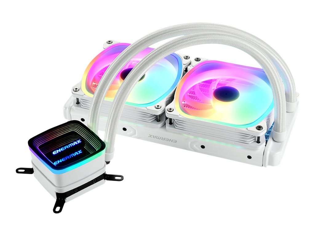 Enermax Aquafusion ADV series ELC-AQFA240-SQA-W - Prozessor-Flüssigkeitskühlsystem - 240 mm cpu-Flüssigkeitskühler - (für: LGA1366, AM3+, LGA2011, FM1, FM2+, LGA2011-3, AM4, LGA2066, LGA1200, LGA1700,