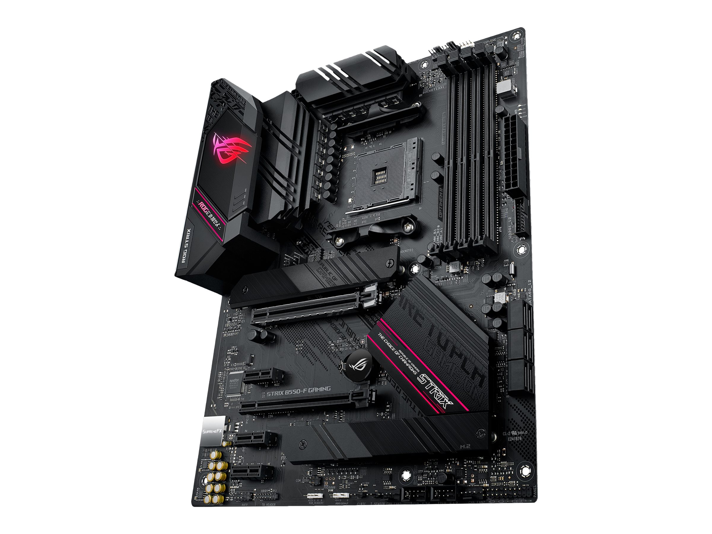 ASUS ROG STRIX B550-F GAMING - Motherboard - ATX - Socket AM4 - AMD B550 Chipsatz - USB-C Gen2, USB 3.2 Gen 1, USB 3.2 Gen 2 - 2.5 Gigabit LAN - Onboard-Grafik (CPU erforderlich)HD Audio (8-Kanal)