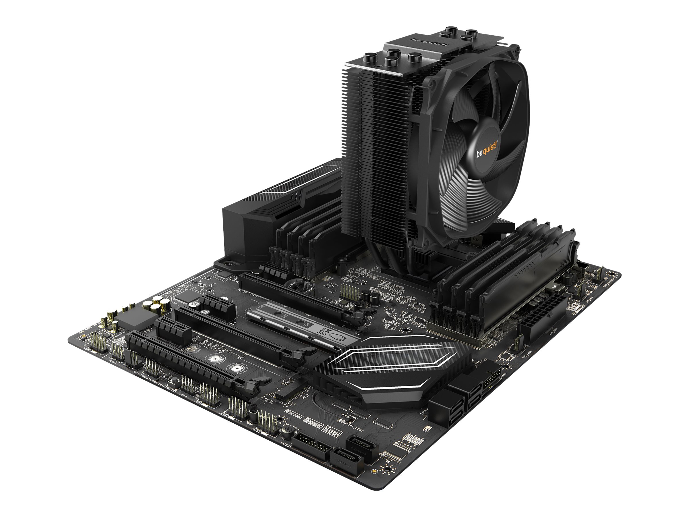 Be Quiet! Dark Rock Slim - Prozessor-Luftkühler - (für: LGA1150, LGA1151, LGA1155, LGA1200, LGA1700, LGA2011-3 (Square ILM)LGA2066 - AM4) - Kupfer - 120 mm - Schwarz