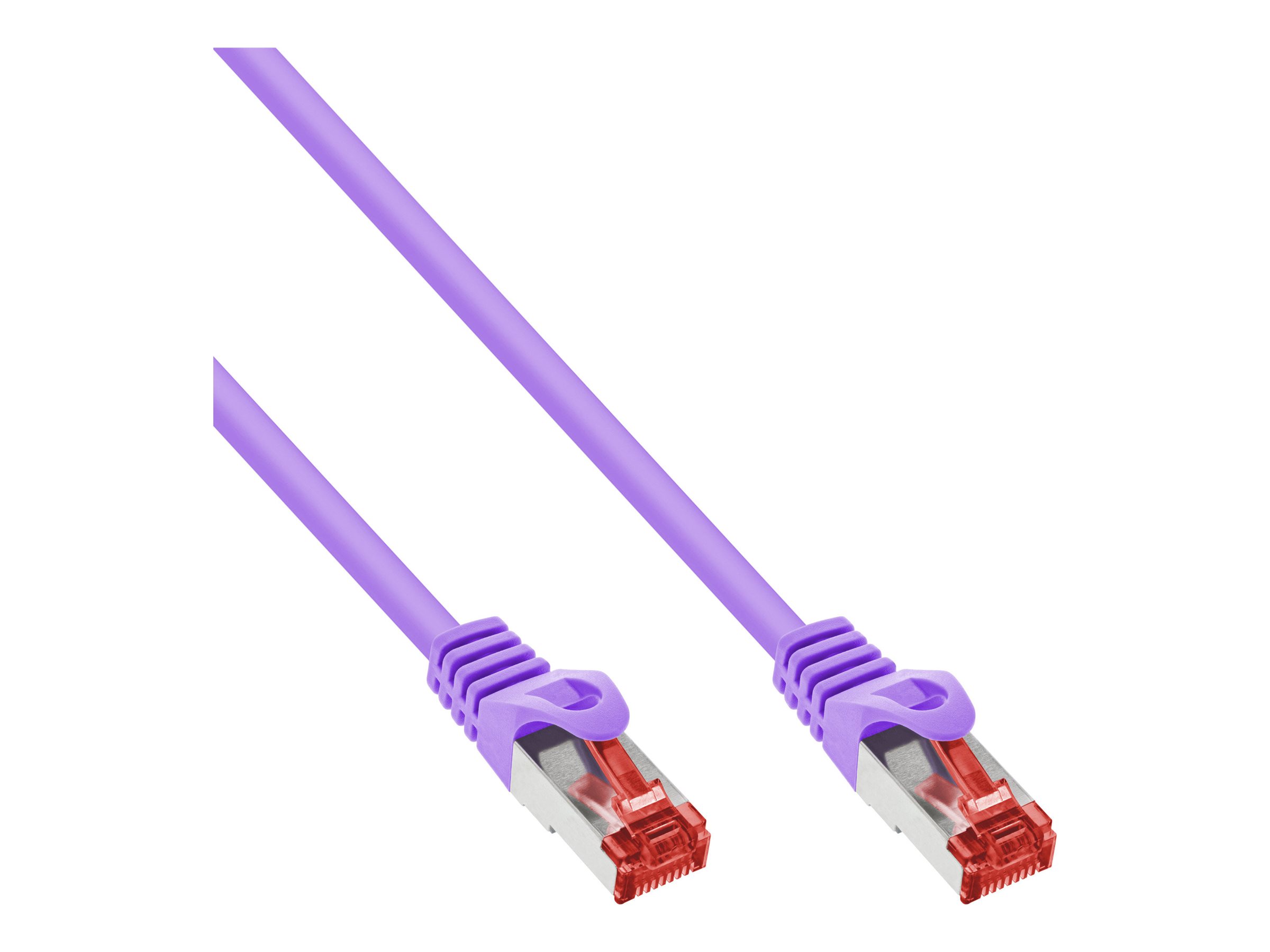 InLine Patchkabel - S/FTP (PiMf) - Cat.6 - 250MHz - PVC - Kupfer - purple - 15m15 m - SSTP-Kabel - CAT 6 - geformt - lila