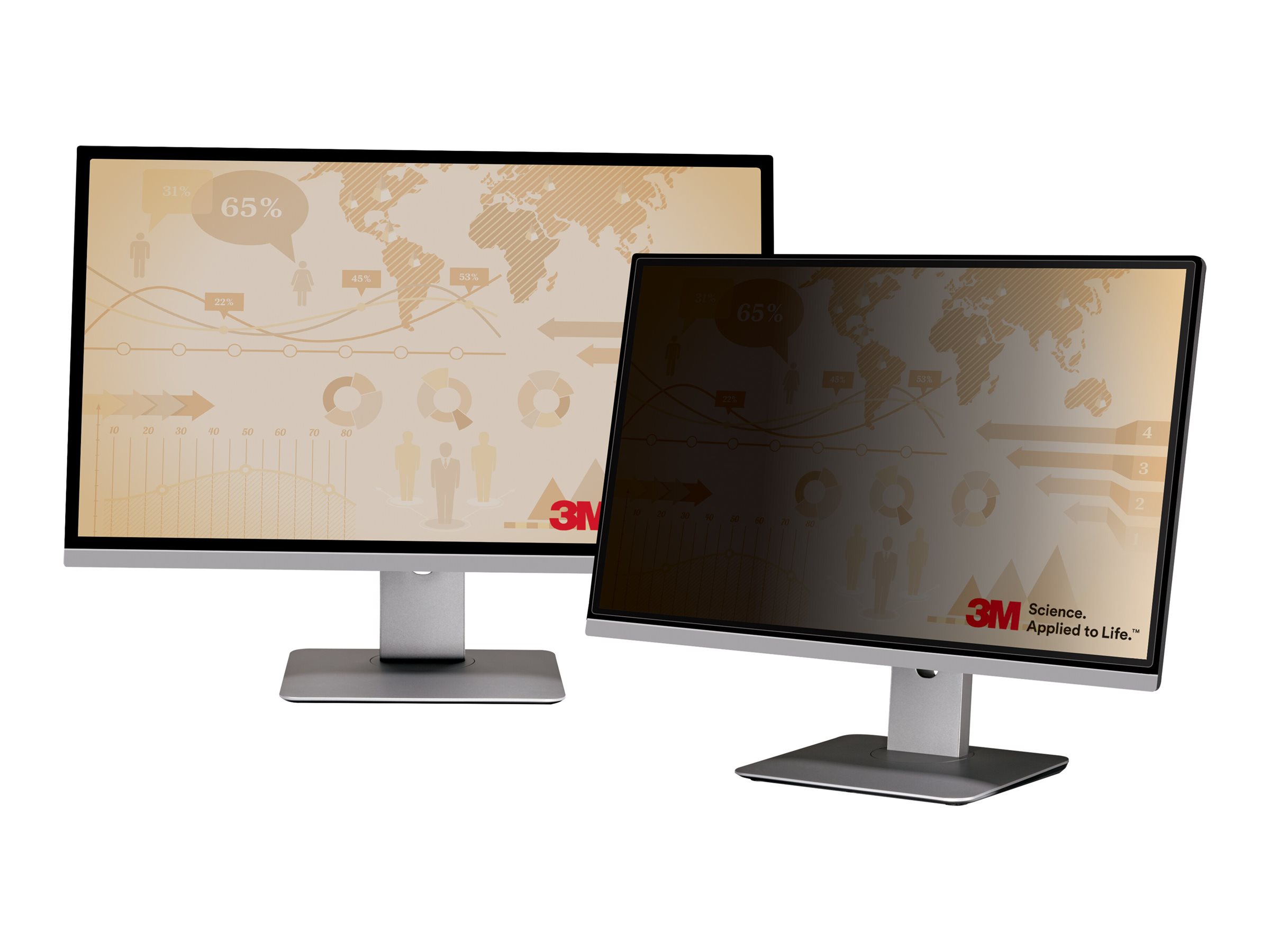 3M Blickschutzfilter - Blickschutzfilter für Bildschirme - abnehmbar - klebend - 124.5 cm (49")Blickschutzfilter für 49in Vollbild-Monitor - 32:9 - PF490W3E