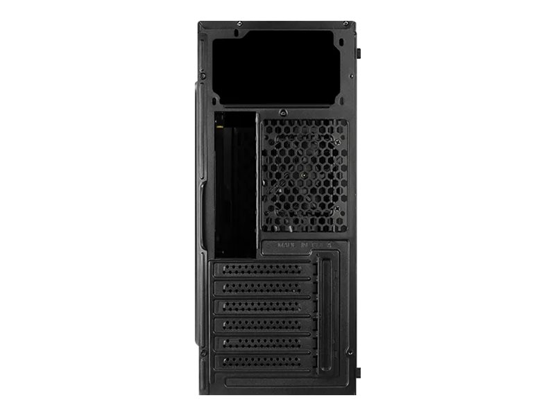 AEROCOOL ADVANCED TECHNOLOGIES AeroCool Streak - Tower - ATX - Seitenteil mit Fenster (Acryl)keine Spannungsversorgung (ATX) - Schwarz - USB/Audio