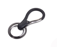Troika KR17-09/GM, Schlüsselanhänger, Schwarz, 33 mm, 6 mm, 30 g, 1 Stück(e)Schlüsselanhänger mit 2 Ringen - Karabiner - Metallguss - glänzend - Schwarz