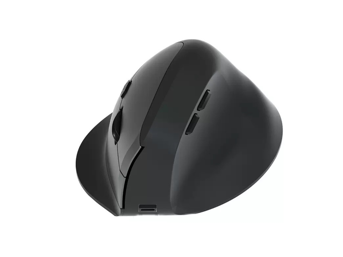 Equip Ergonomische kabellose Dual-Mode-Maus, wiederaufladbar, rechts, Vertikale Ausführung, Optisch, RF Wireless + Bluetooth, 1600 DPI, SchwarzErgonomische kabellose Dual-Mode-Maus - wiederaufladbar