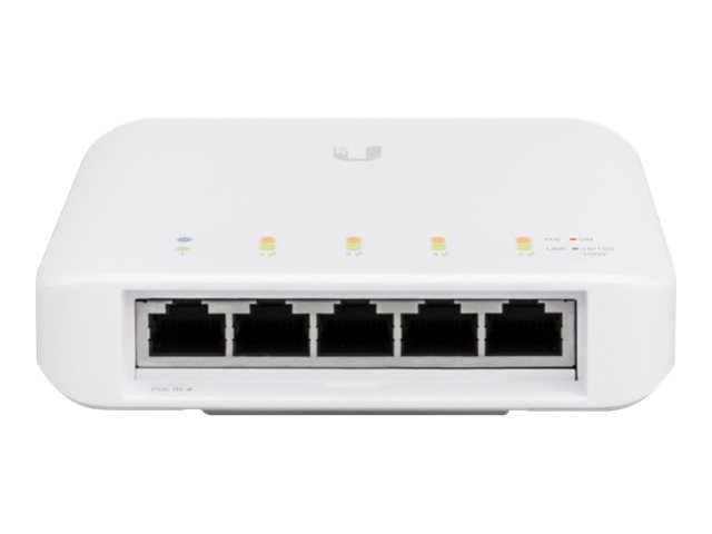 Ubiquiti UniFi Switch USW-FLEX - Switch - managed - 4 x 10/100/1000 (PoE)+ 1 x 10/100/1000 (PoE) - wandmontierbar - Stangenmontage - PoE (46 W)