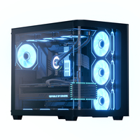 AEROCOOL ADVANCED TECHNOLOGIES Aerocool P500C, Midi Tower, PC, Schwarz, ATX, micro ATX, Mini-ITX, SPCC, Gehärtetes Glas, GamingMini-ITX - 2,5 " - Kühler - Lüfter - USB 2.0 - USB 3.0