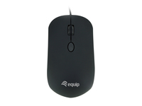 Equip USB-Komfortmaus, Beidhändig, Optisch, USB Typ-A, 1600 DPI, SchwarzOptical - USB 2.0 - 1.35 m - 35 x 35 x 100 mm - Schwarz