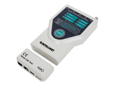 Intellinet 5-in-1 Cable Tester, Tests 5 Commonly Used Network RJ45 and Computer Cables